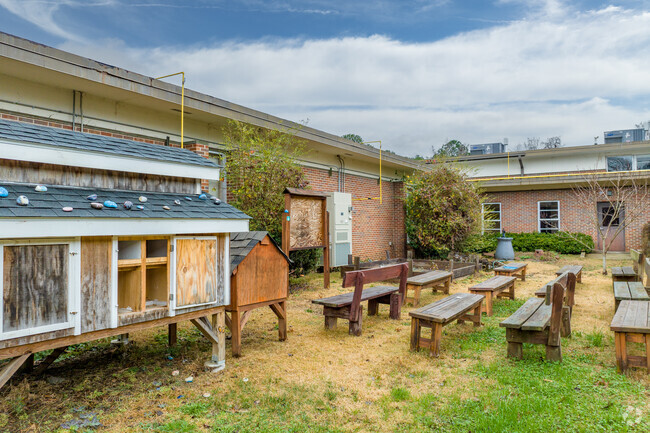 Awtrey Middle School features a courtyard.