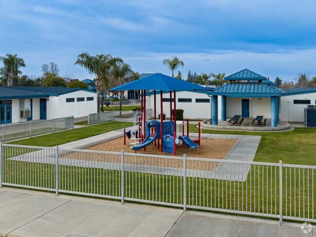 Students at Kennedy Elementary School have several safe areas to play at recess.