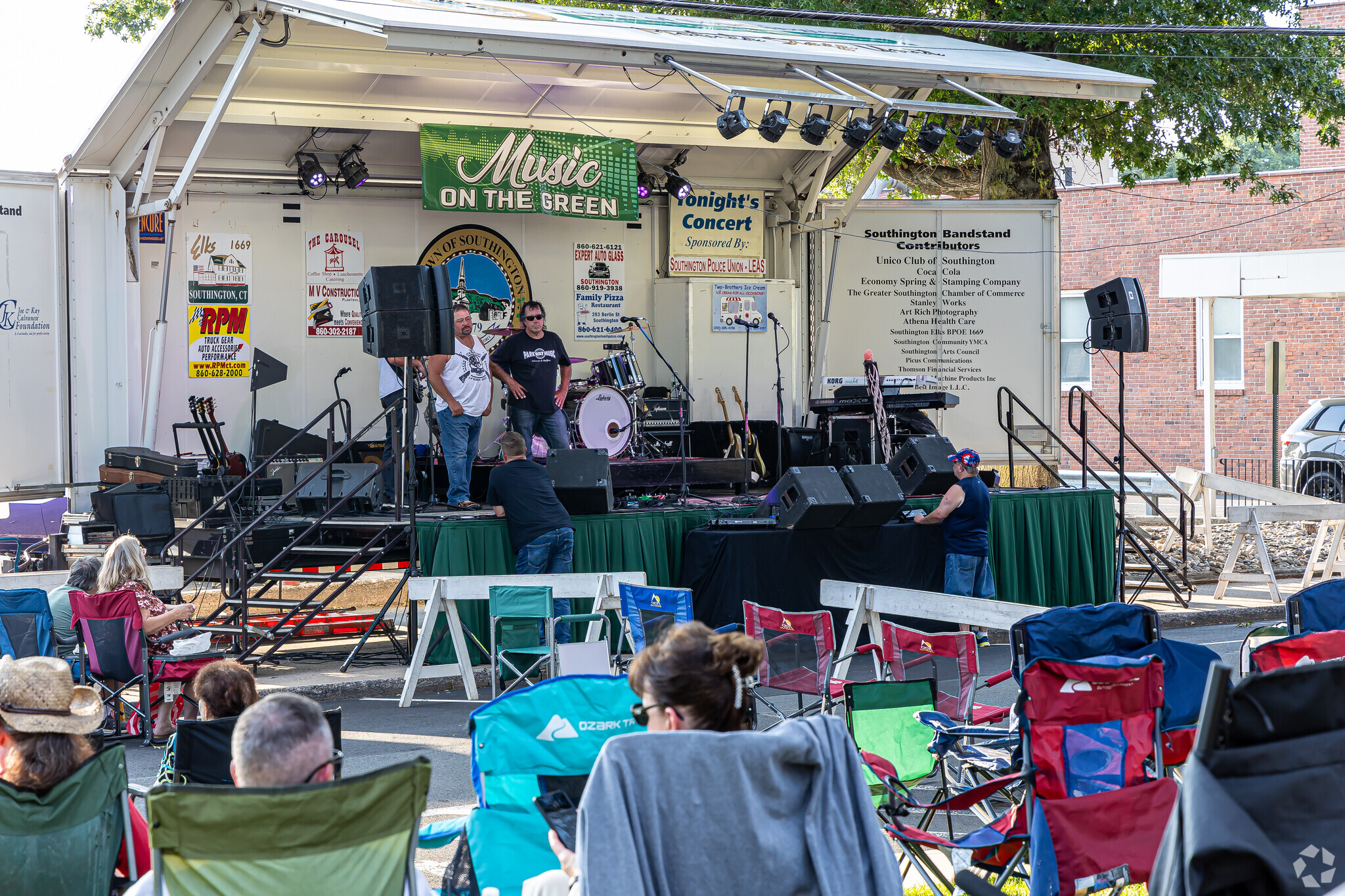 Arrive early for a good seat at Wednesday's Music On the Green concerts in Downtown Southington.