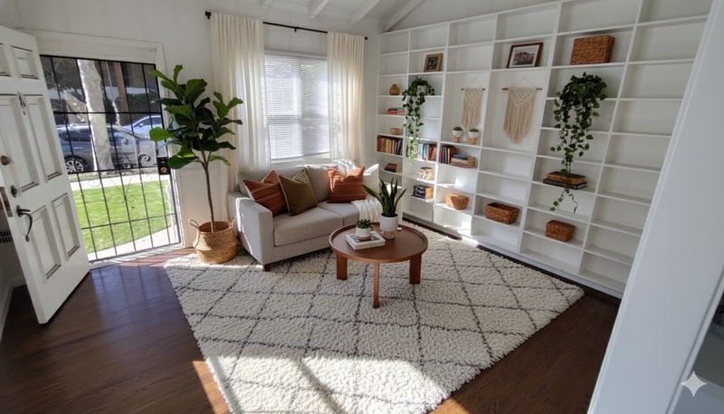 AI generated living room example
