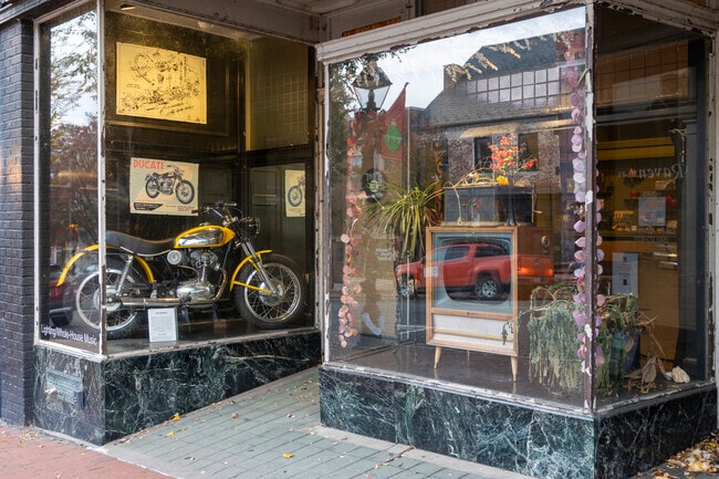 Argyle Heights residents enjoy some window shopping in downtown Fredericksburg.