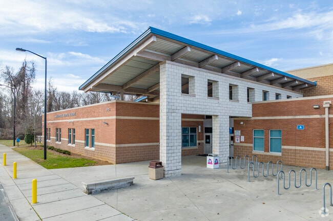 McClintock Middle School main entrance for Stonehaven students.