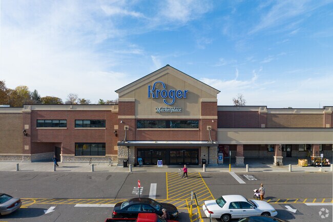 Kroger Marketplace offers groceries along Colerain Avenue.