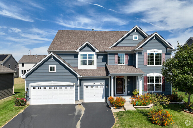 Traditional style homes line the streets with ample space to call Bowes home.