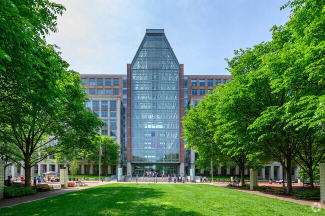 Take in the impressive architecture in the Eisenhower Avenue neighborhood.