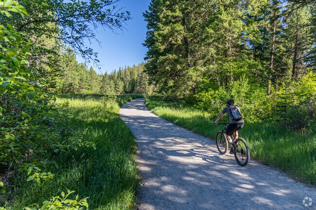Cyclists take advantage of the miles of trails in Rattlesnake National Recreation Area.