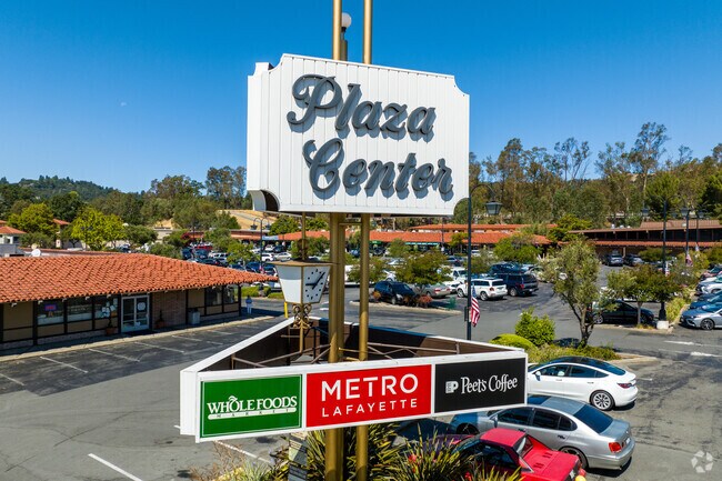 Plaza Center serves as a convenient shopping hub for Lafayette residents.