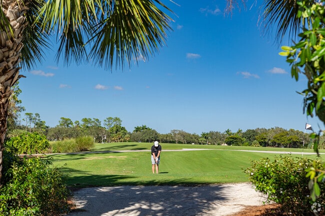 Mediterra residents have access to a an expansive and beautifully maintained golf course.