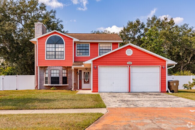 A striking red hue makes this Campbell City home stand out while driving by.