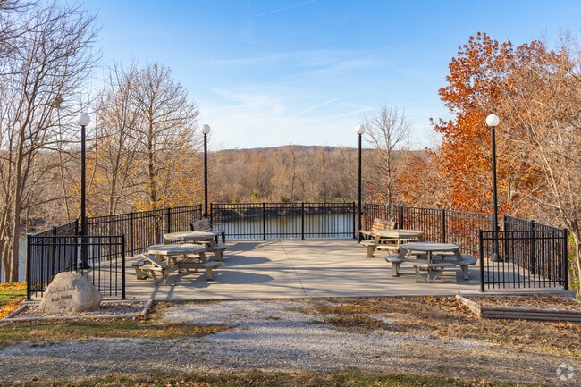 The Don and Gwen Eells Family Scenic Overlook is a lovely place for Vinton locals to eat lunch.