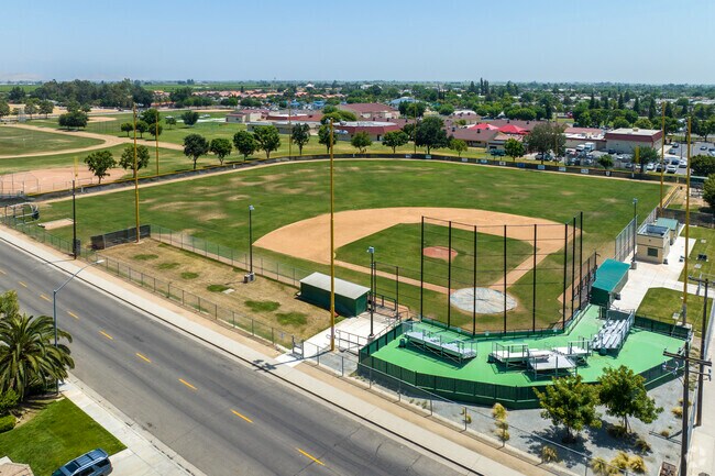 The baseball field at Washington Intermediate School in Dinuba.
