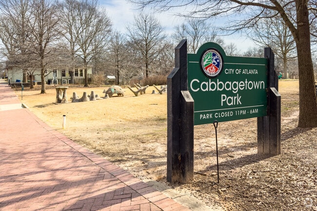 Cabbagetown Park sits at the center of of the neighborhood.