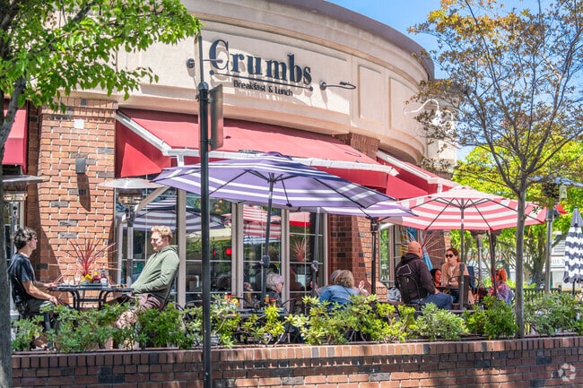 Crumbs has a wrap around patio to enjoy outdoor dining in the heart of Downtown Danville.