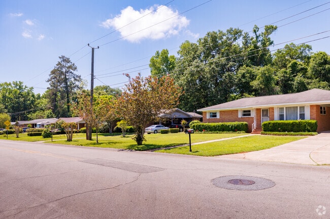 Ranch-style homes on tree-lined streets make living in Governor's Square peaceful.