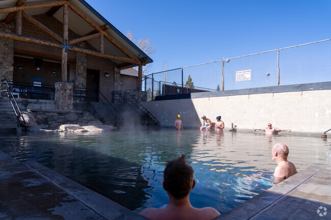 Saratoga Hot Springs near Laramie offers naturally heated mineral pools for year-round relaxation.