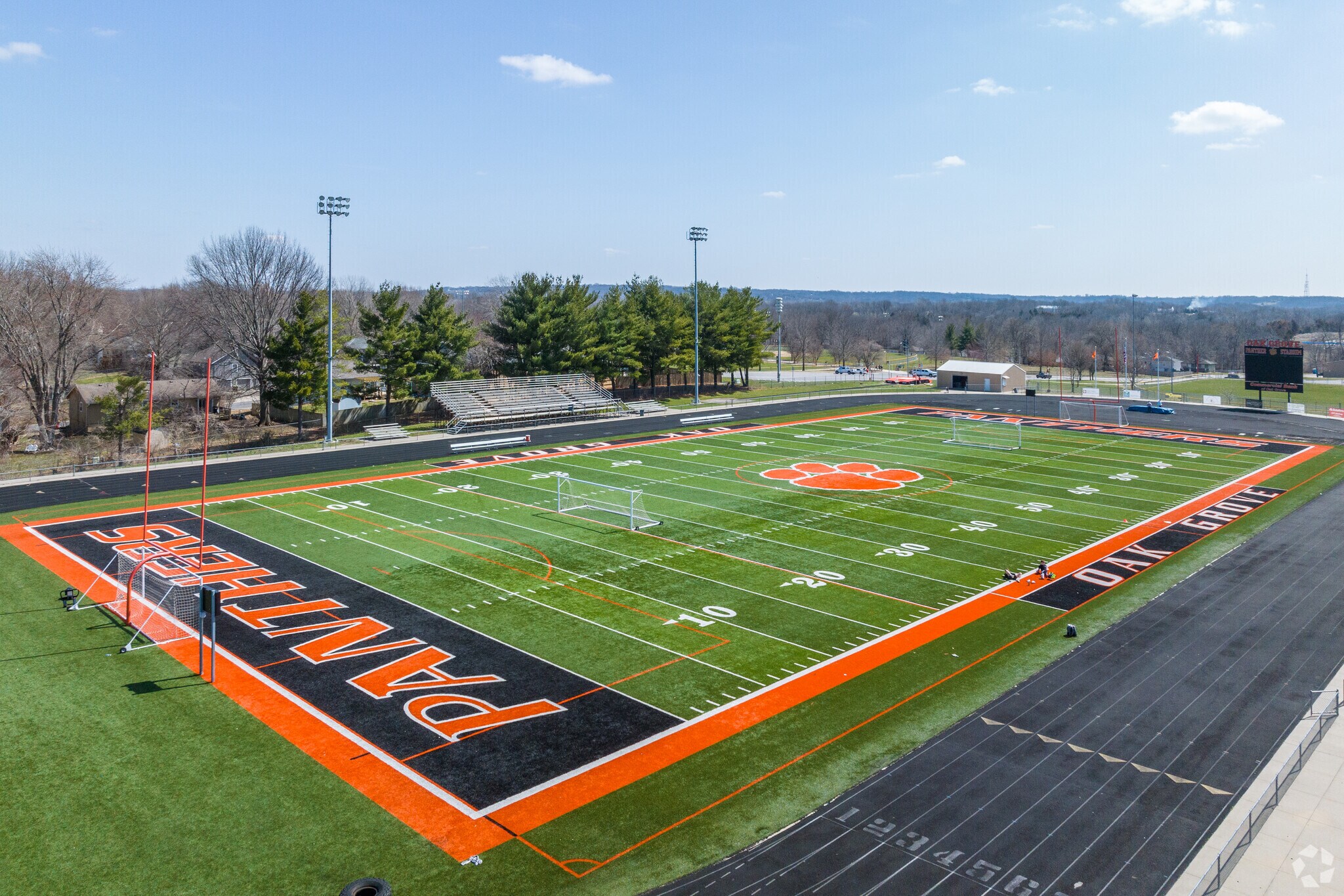 Oak Grove Panthers High School Football Team field.