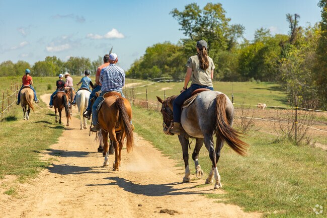 Residents of Plum Creek enjoy a variety of outdoor activities, including hiking, biking, and horseback riding.