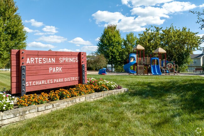 Artesian Springs Park features a large playground for kids of all ages.