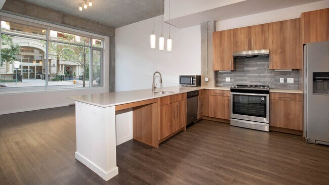 Kitchen and Living Room