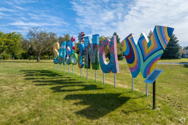 The Saginaw sign can be seen in Frank N. Anderson Celebration Park in Cathedral District.