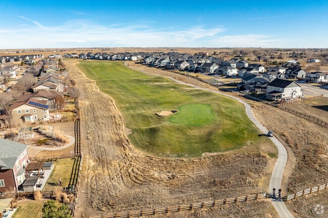 The Buffalo Run Golf Course stretches through the neighborhood.