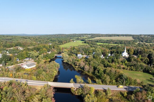The Nezinscot River is a beautiful sight any time of year in Turner.