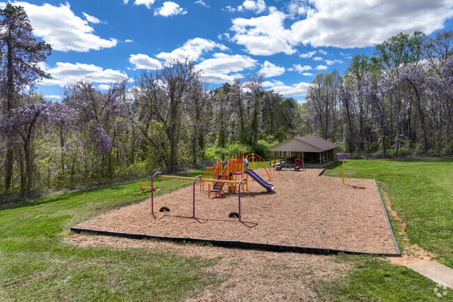 Germanton Elementary School has an awesome playground area that students love playing on.