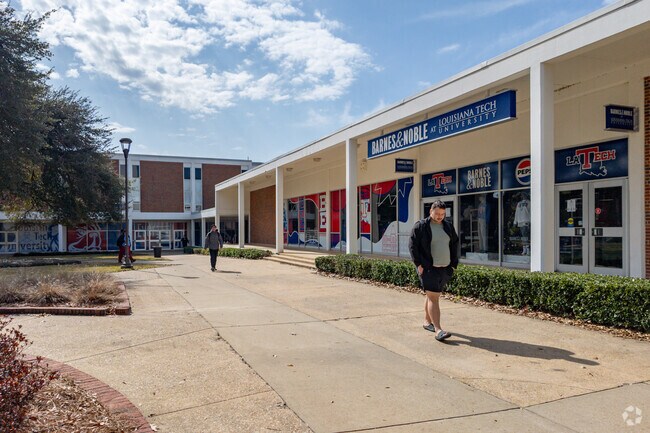 Campus life is full of action at LA Tech in Ruston.