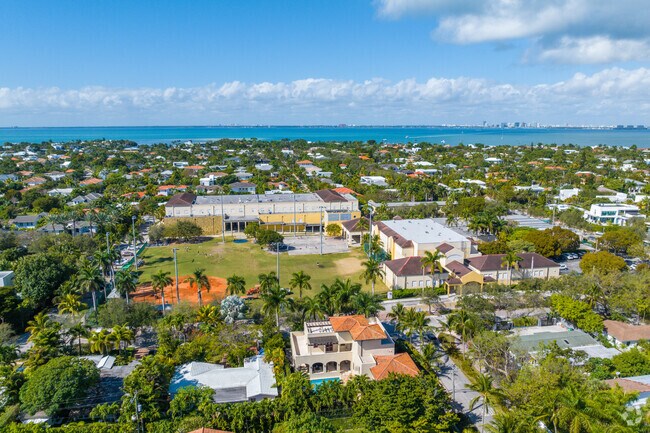 Aerial overview of Key Biscayne K-8 Center.