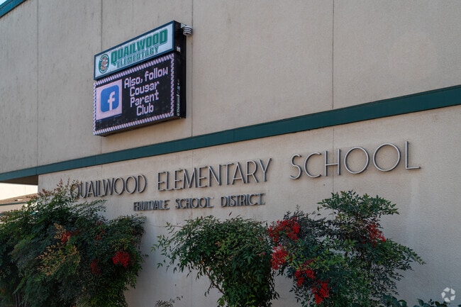 The sign at Quailwood Elementary keeps students and parents up to date with current events.
