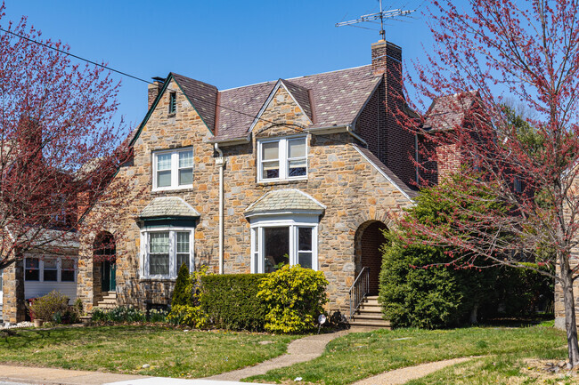 Stone Tudor homes can be found on many streets in Northwest Wilmington.