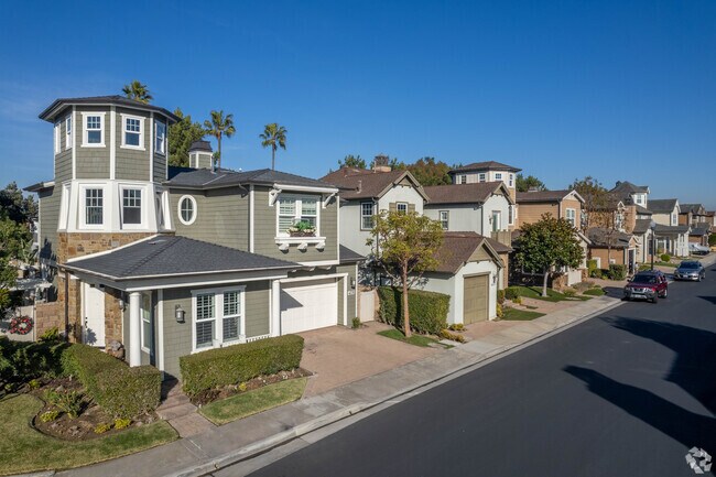 Homes with lighthouse style turrets can be found in Sunset Beach.