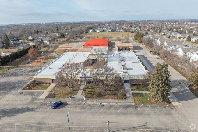CH Bird Elementary School has a large campus.
