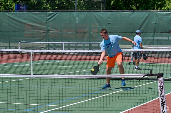 Pickleball games are common in Middleburg parks.