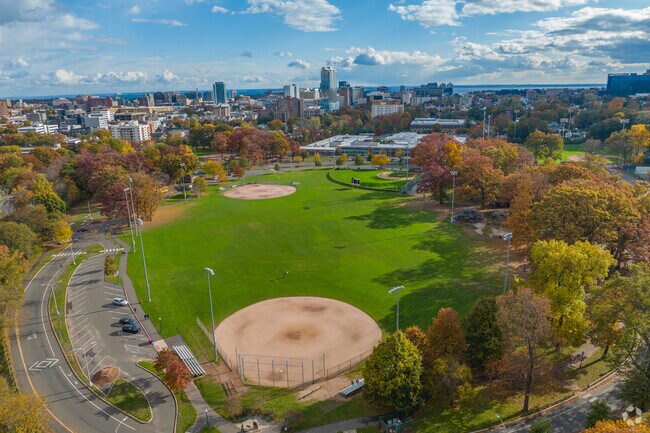 There are several ball fields at Scalzi Park.