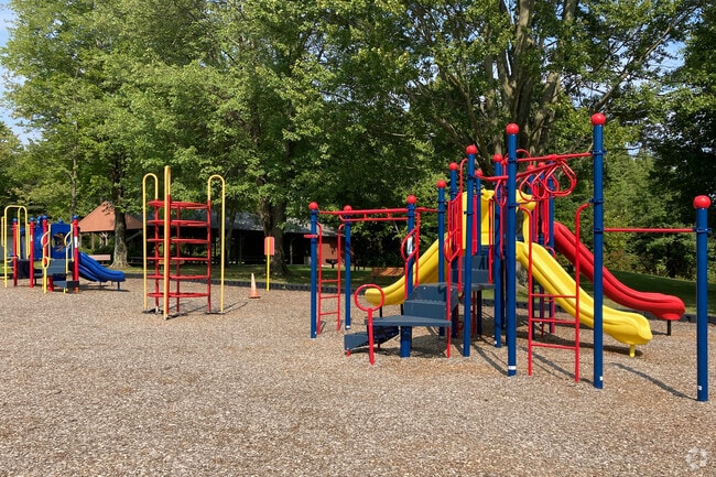Kids flock to the playground at Mathew Thomas Park after school.