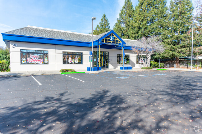 Park in front of Folsom Preparatory School.