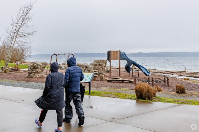 Five Corners is a short drive away from stunning views of the Puget Sound shoreline.