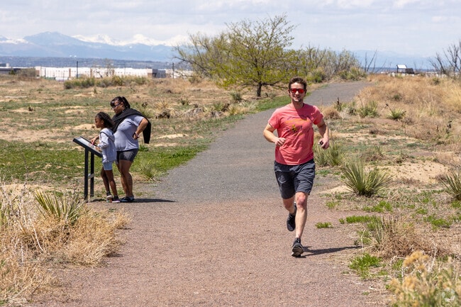 The loop in the Bluff Lake Nature Center in Morris Heights is popular with runners.