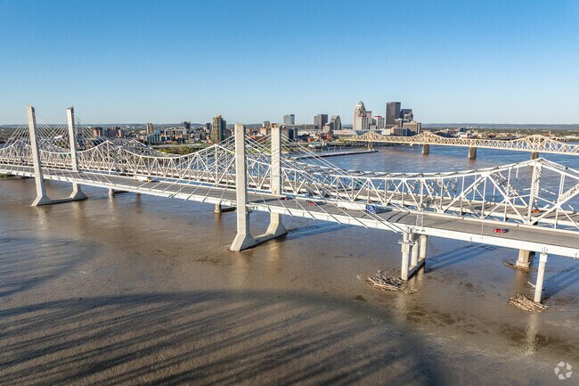 Downtown Jeffersonville is just across the river from Louisville.