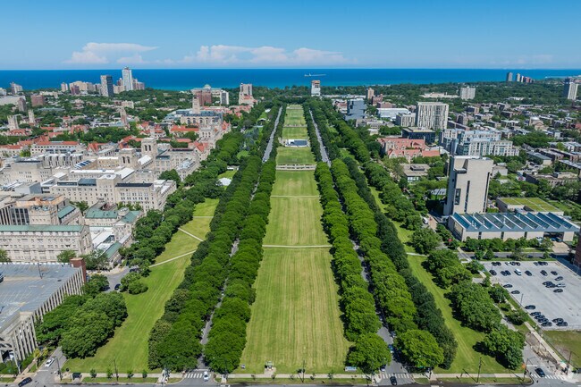 The historic Midway Plaisance hosted the 1893 World's Fair near West Woodlawn.