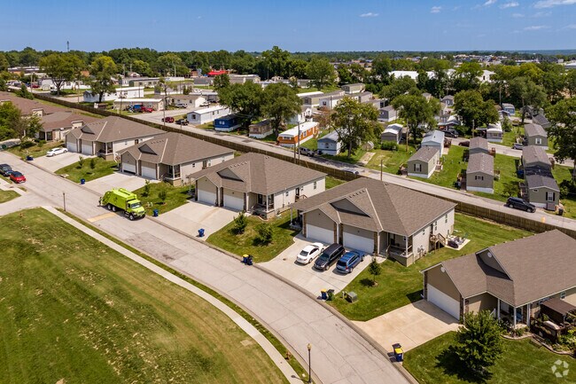 Newer builds with two car garages can be found off Highway 40.