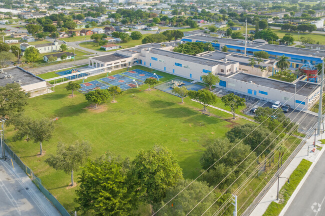 Laura C. Sanders Elementary School in Homestead, FL has structural sound amenities for students.