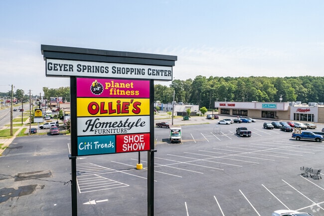 Geyer Springs Shopping Center in Upper Baseline has stores that fit your needs.