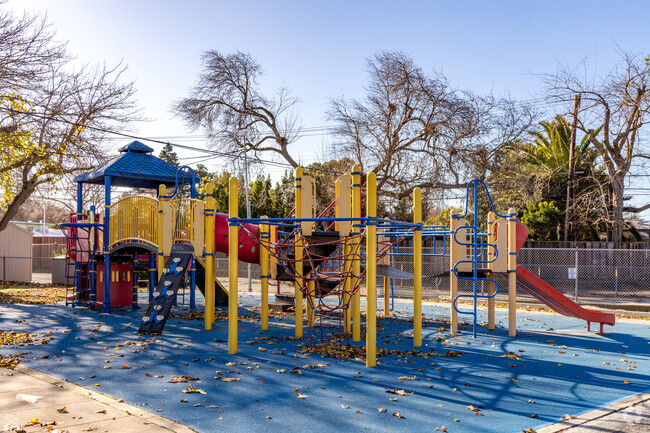 Your kids will never want to leave the playground at Herbert Hoover Elementary School.