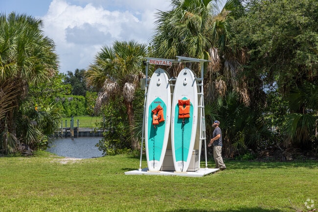 Burt Reynolds Park often rents paddle boards for Intracoastal adventures.