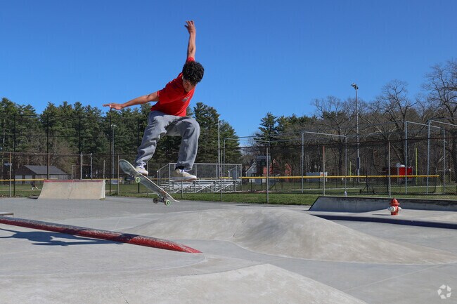 Amesbury Town Park has a rad skate park for all ages.