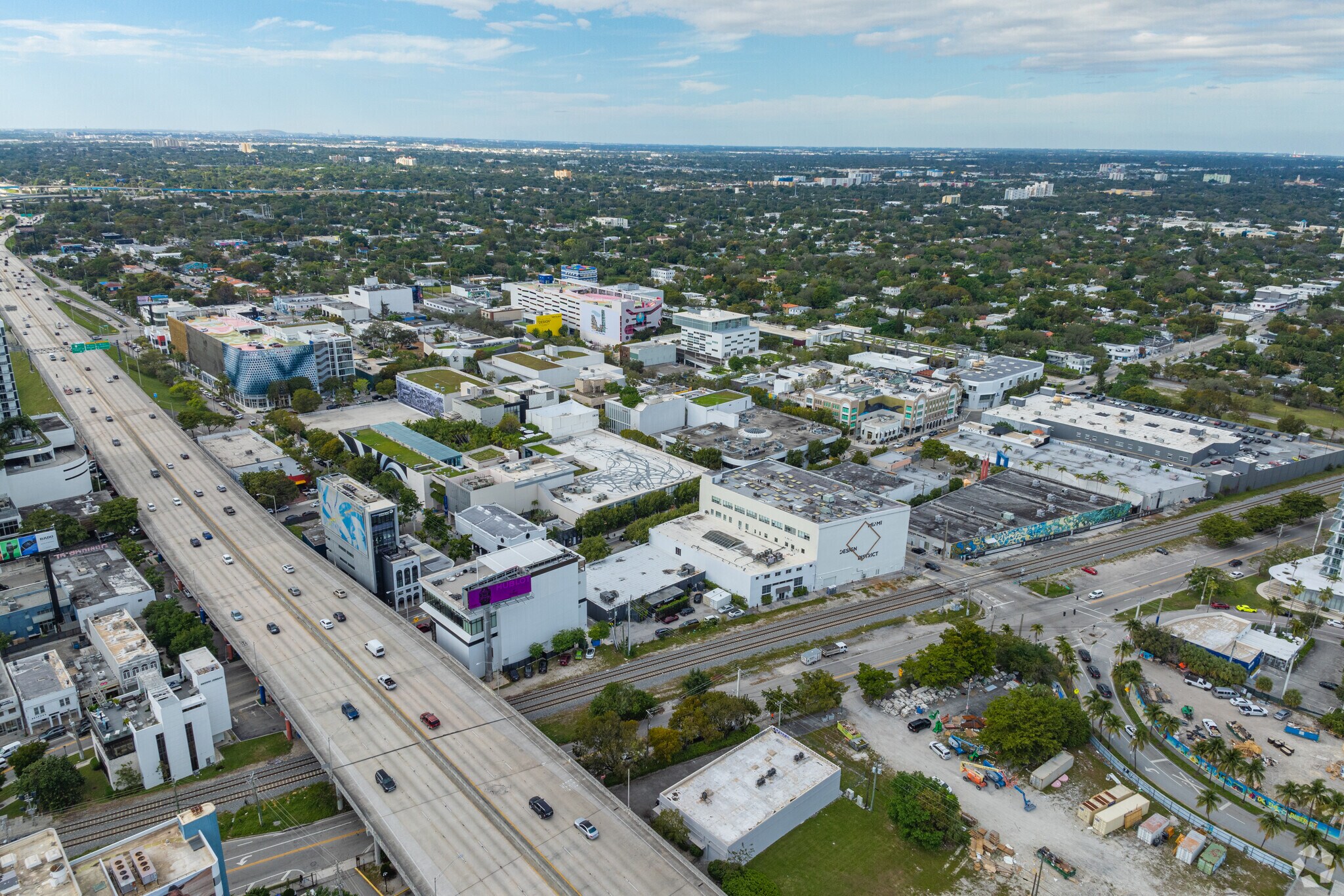 Interstate 195 hugs the Design District making it easy to maneuver the rest of city.