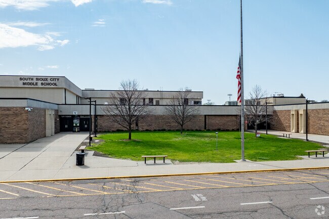 The South Sioux City Community School District serves area students, scoring a B-minus on Niche.