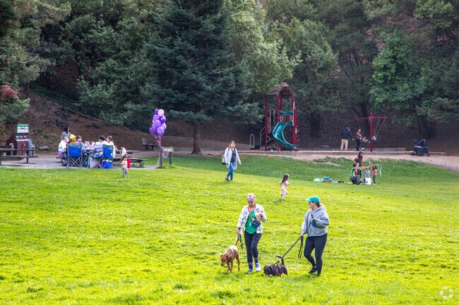 Temescal Regional Recreation Area is a popular place to walk dogs.